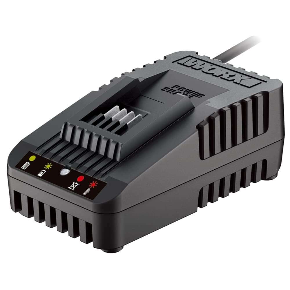 🔋🔌 Worx WA3880 Lithium Akku Ladestation für Powershare Akkus - Schwarz Ladegerät bis 4,0 Ah Single 🚚