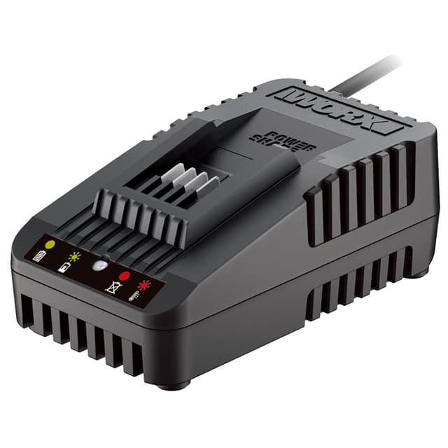 🔋🔌 Worx WA3880 Lithium Akku Ladestation für Powershare Akkus - Schwarz Ladegerät bis 4,0 Ah Single 🚚
