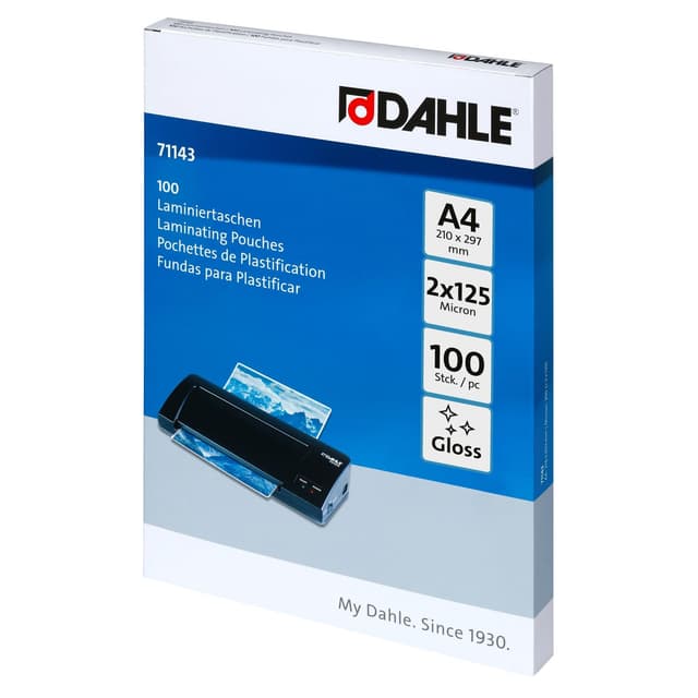 Angebot: Dahle Laminierfolien A4, 250 Micron (2x125) - 100 Stück 🌟