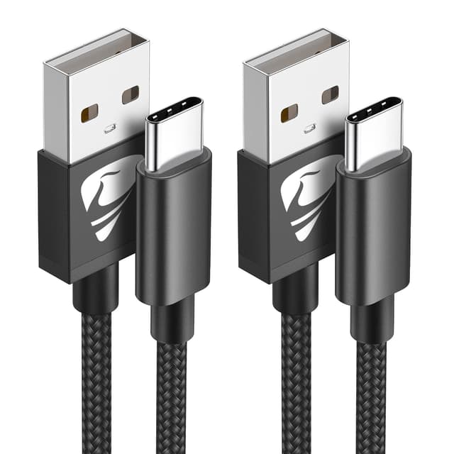 🔋📱 USB C Kabel [2 Stück 2m] 3.1A Ladekabel USB C Nylon Typ C Schnellladekabel