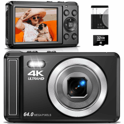 📸🌟 4K Digitalkamera 64MP - Autofokus & Makrofunktion 📷🔍
