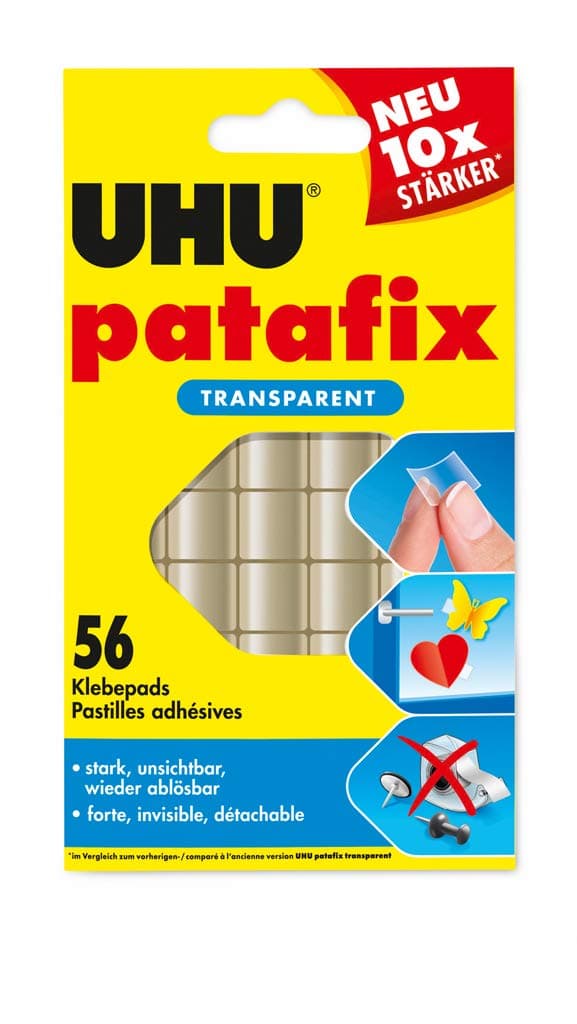🔥 UHU Patafix Transparent Klebepads - 56 Stück für nur 2.63€! 🔥