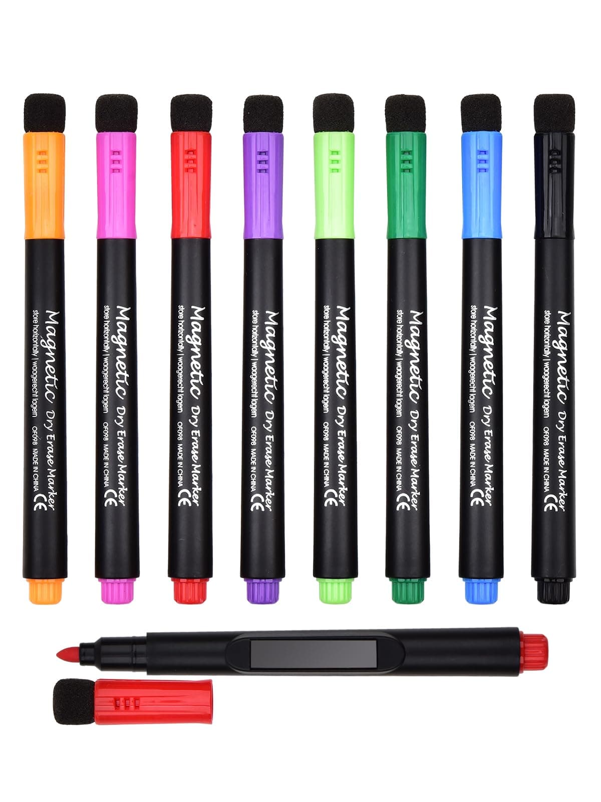 Willingood Folienstift abwischbar, 8 stück Whiteboard Marker 🌈✏️