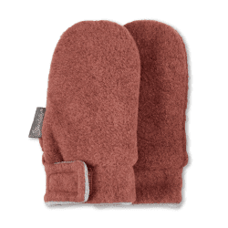 🌟 Sterntaler Unisex Baby Fäustlinge Fleece Fäustel 1 Rot Meliert 🧤