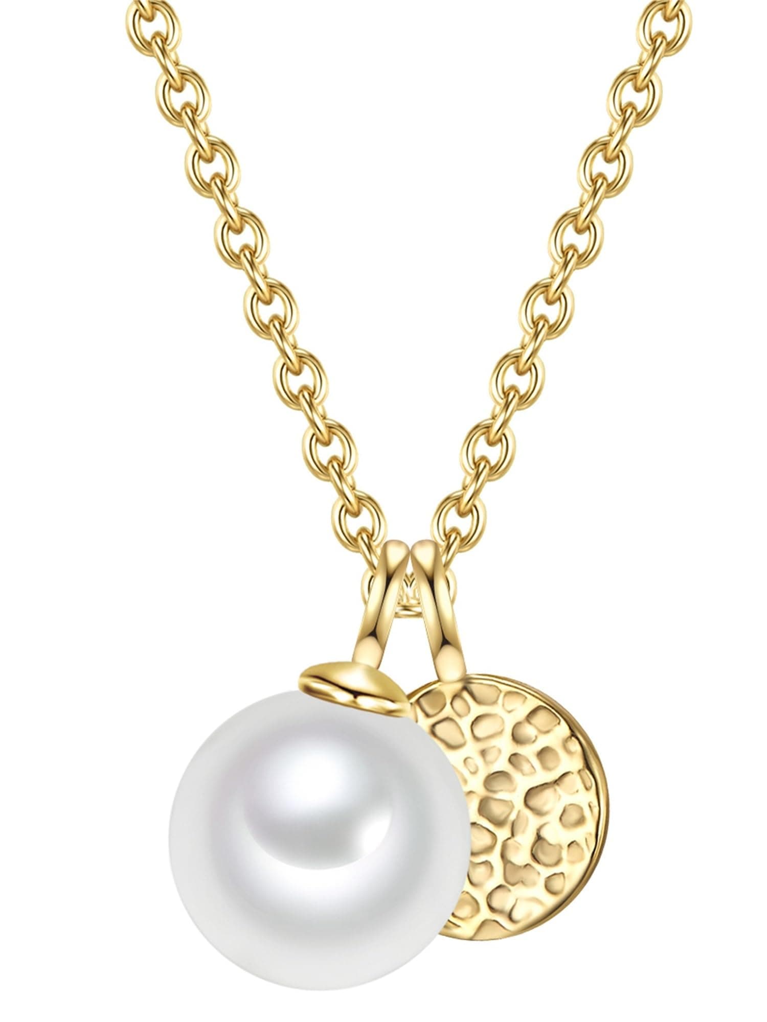 Valero Pearls Damen Kette aus 925/- Sterling Silber mit Süßwasser-Zuchtperle