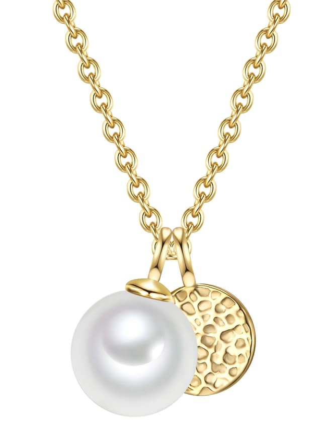 Valero Pearls Damen Kette aus 925/- Sterling Silber mit Süßwasser-Zuchtperle