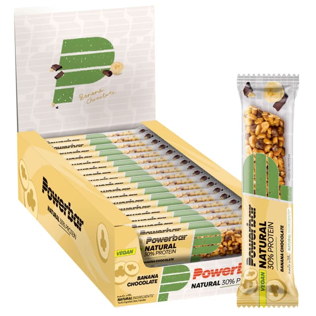 Angebot: Powerbar Natural Protein Banana Chocolate 18x40g 🍌🍫 - Veganer Protein Riegel + Natürliche Zutaten