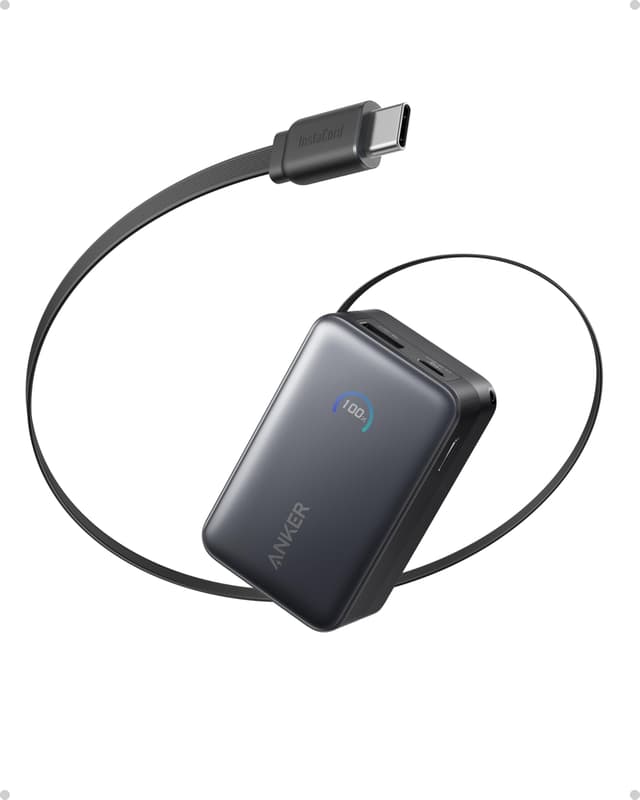 🔋📱 Anker Nano Powerbank 10.000mAh mit 70cm Anker InstaCord 🌟