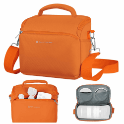 😎 K&F Concept Kamera-Rucksack Schultertasche SLR-Taschen Umhängetasche Liner-Tasche Taschen für Fotografen (Orange) 😎