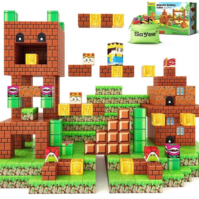 🧩🎮 Soyee Magnetische Bausteine Bauspielzeug – Bauen Mine Magnet Welt Set