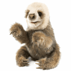 🎉 Tolles Angebot: Folkmanis Baby Faultier Handpuppe!