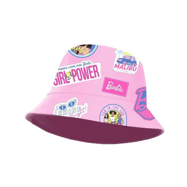 🧢 Barbie Malibu-Bucket Kindermütze in Rosa 25 x 15 cm