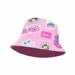 🧢 Barbie Malibu-Bucket Kindermütze in Rosa 25 x 15 cm