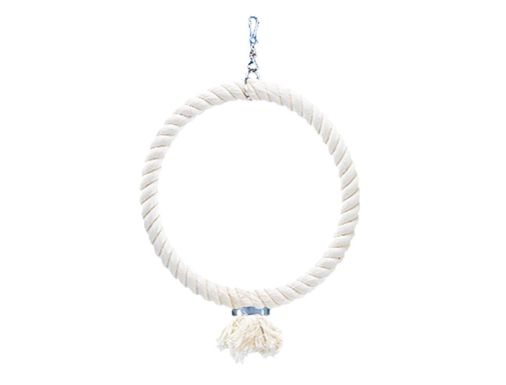 🐦 Top Angebot: Nobby 31317 Kletterring aus Baumwolle Weiß mittel 🐤