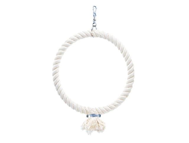 🐦 Top Angebot: Nobby 31317 Kletterring aus Baumwolle Weiß mittel 🐤