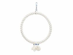 🐦 Top Angebot: Nobby 31317 Kletterring aus Baumwolle Weiß mittel 🐤