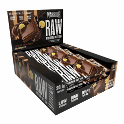 🏋️‍♂️ Warrior Raw Protein Riegel Flapjack (20 g) – 12 x 75 g – Doppelte Schokolade 🍫