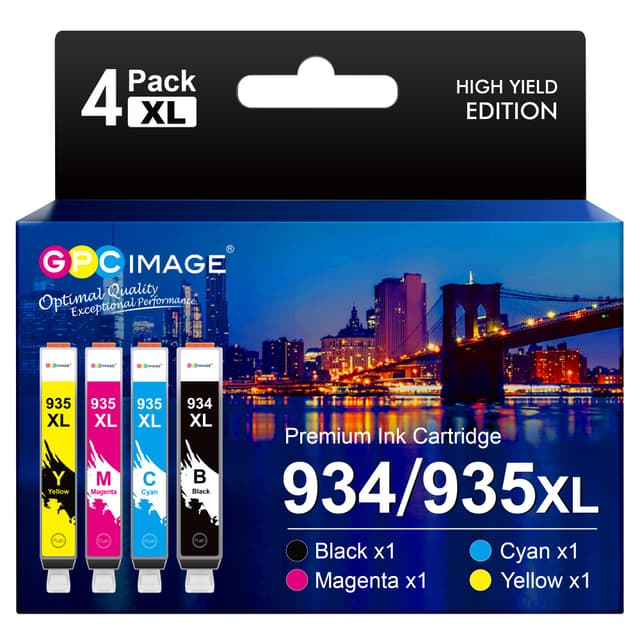 🌟SALE🌟 GPC IMAGE 934XL 935XL Multipack Kompatible für HP Officejet Pro 6230 Drucker - 4er-Pack