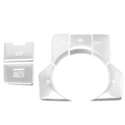 🚗 X AUTOHAUX 7 Satz Mittelkonsole Schalttafel für Mazda CX-5 17-20 Silberton 🛠️