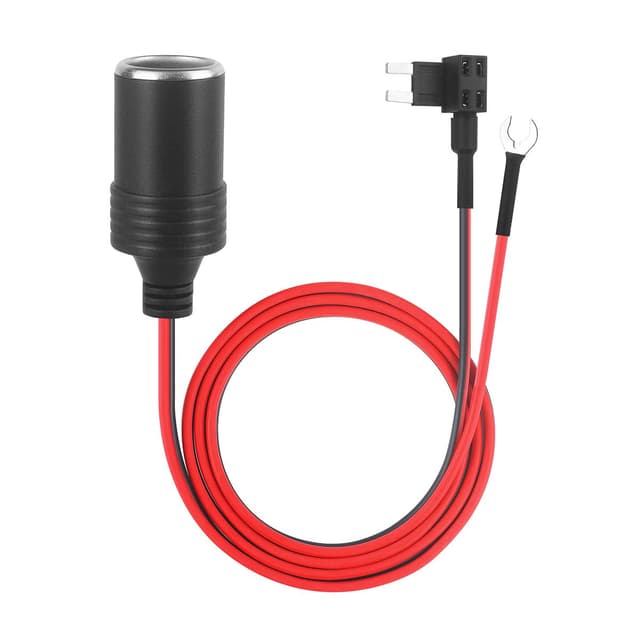 🚗🔌 1m Auto Zigarettenanzünder mit Sicherungen Kit Add-a-Circuit TAP Adapter Lead 1.0mm Kabel
