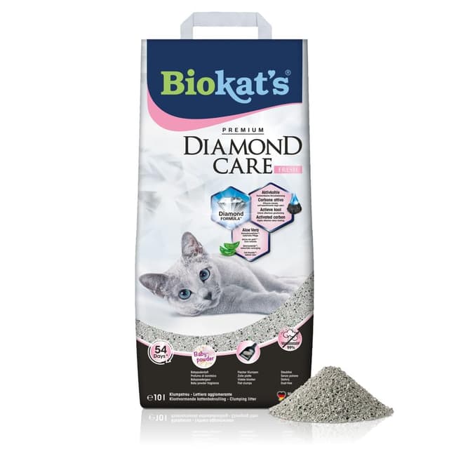Angebot: Biokat's Diamond Care Fresh Katzenstreu mit Babypuder-Duft 🐱🌿