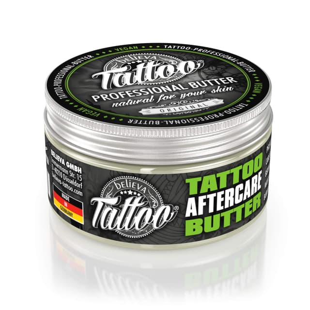 Believa Tattoo Butter - Premium Tattoopflege mit veganer Formel und natürlichen Inhaltsstoffen