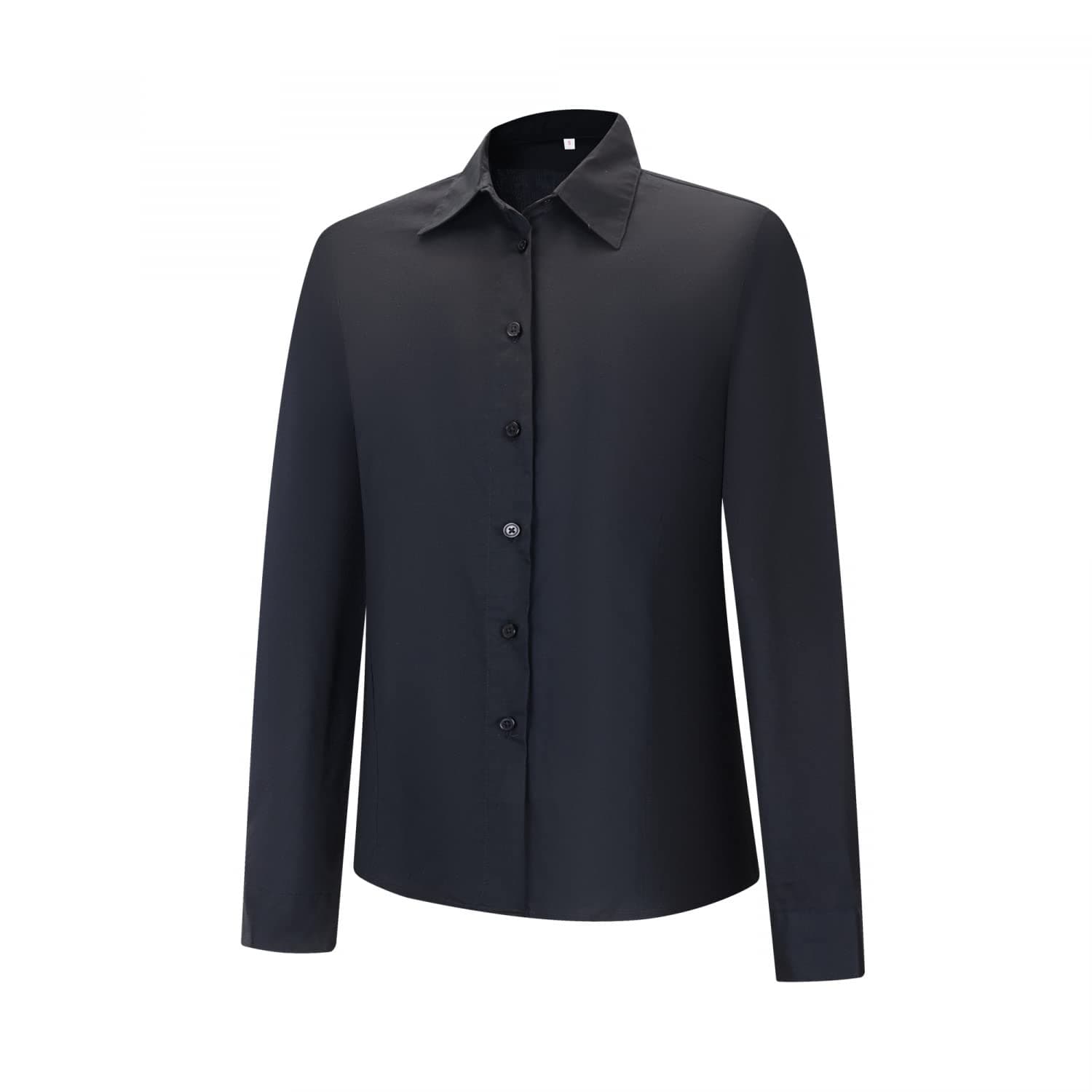 👩‍🍳👚 MISEMIYA - Frau KELLNERHEMD MIT Langen ÄRMELN - Woman Hospitality UNIFORM - 8726 S Schwarz