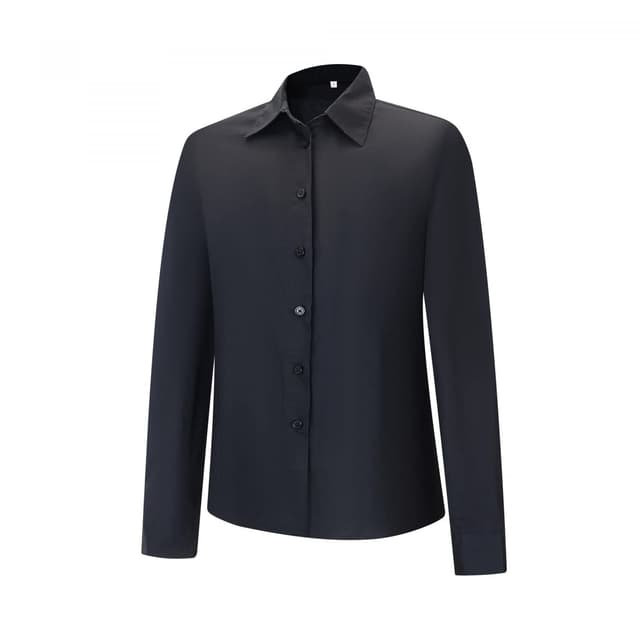 👩‍🍳👚 MISEMIYA - Frau KELLNERHEMD MIT Langen ÄRMELN - Woman Hospitality UNIFORM - 8726 S Schwarz