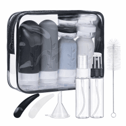 🌟 Mezzar 16 Stück Reiseflaschen Zum Befüllen Schwarz 🧳 Angebot bei HelloDeals