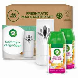 🌺🍈🍦 Air Wick Freshmatic Max Sommervergnügen - Starter Set mit 2 Nachfüllern