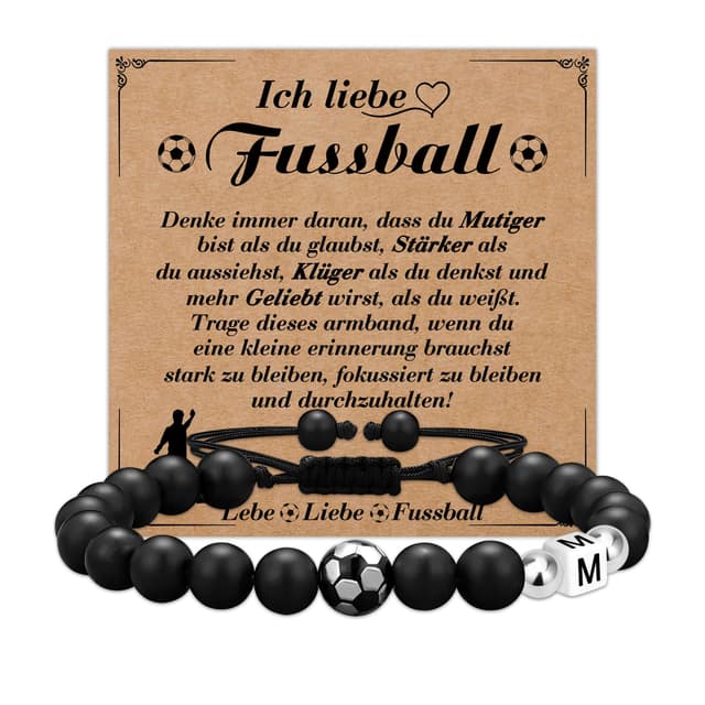🎁 Casxyue Fußball Geschenke Jungen Fußball Armband ⚽