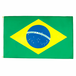 🇧🇷🚩 Angebot: Brasilien Flagge 90x60 cm - 100% Polyester - 5.65€