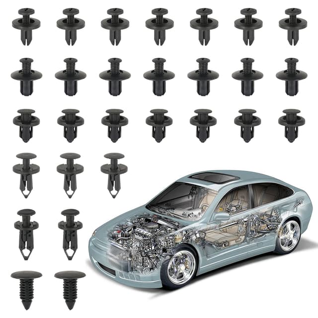 190 Stücke Auto Befestigung Clips Set 🚗