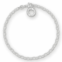 🌟 THOMAS SABO Damen Charm-Armband Classic Charm Club 925 Sterling Silber X0163-001-12 18,50 cm 🌟