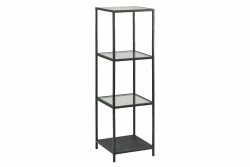 🌿📚 AC Design Furniture Jörn Metall Bücherregal mit 3 Ablagen - Industrial Style 🏠🛋️