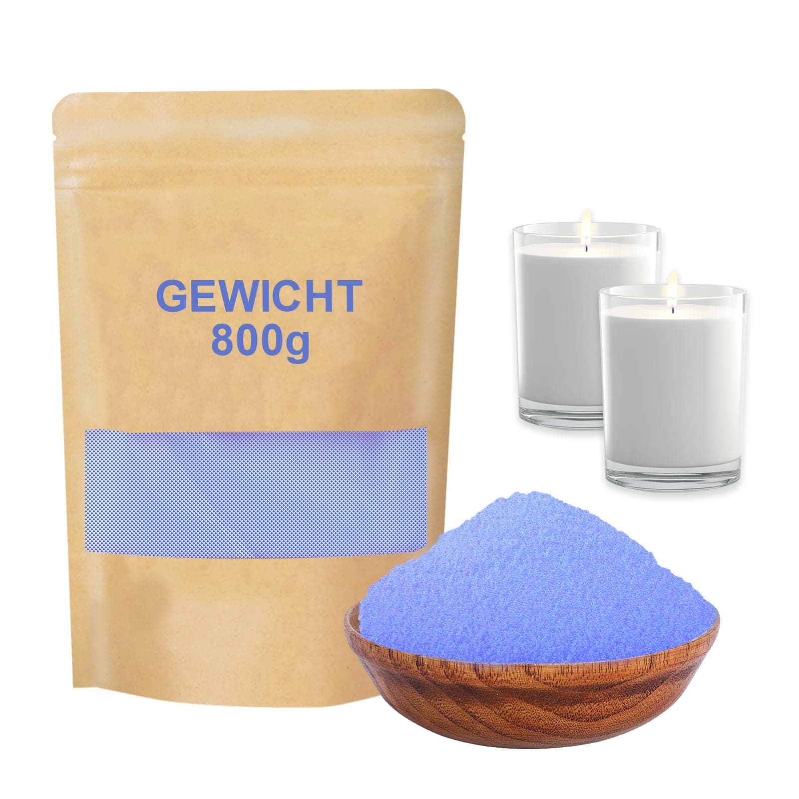 🕯️ DSYZWEE Perlsandwachs 800g Kerzenwachs mit Docht