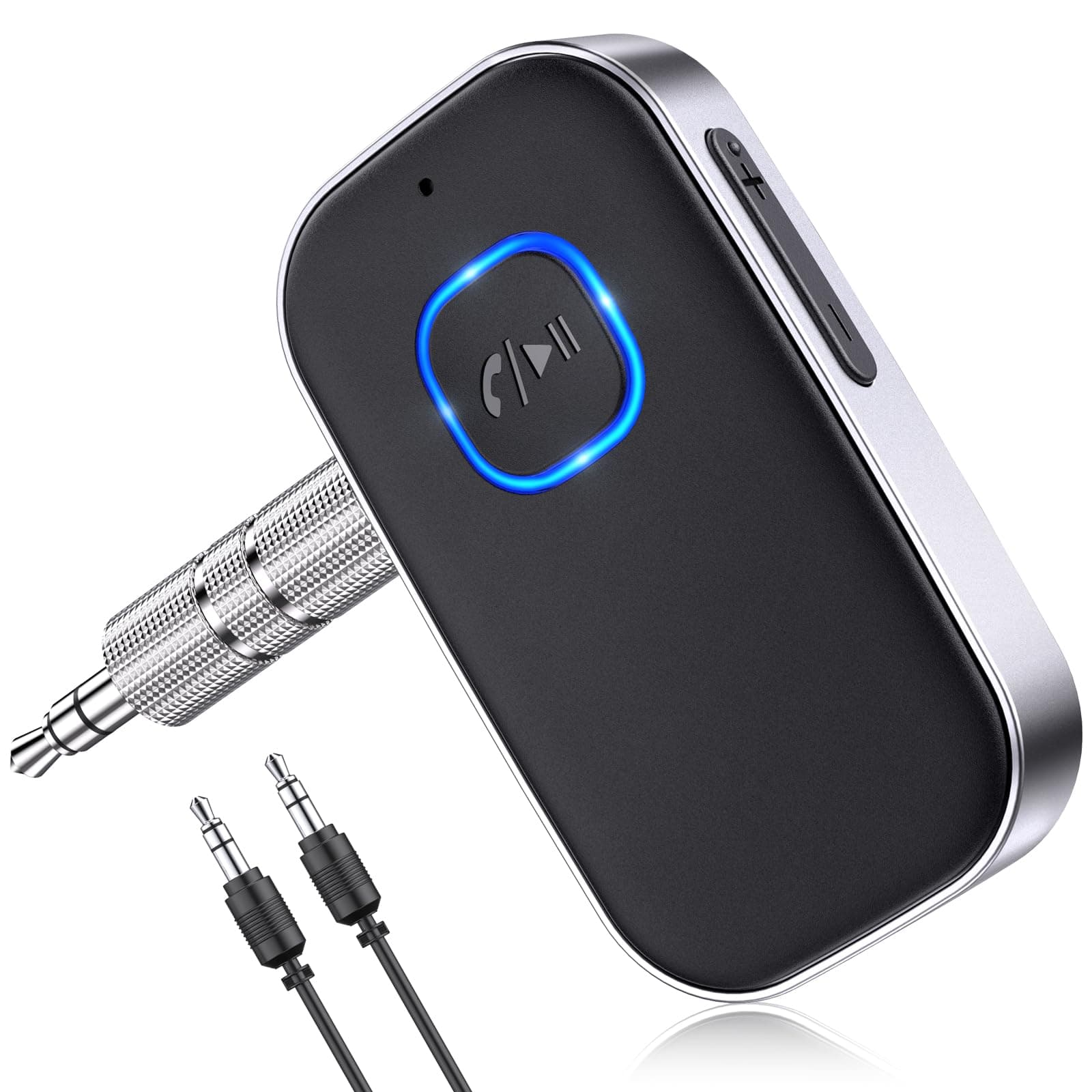 Glangeh Bluetooth 5.3 Adapter Auto 🚗🎶 Upgraded Lärmminderung 3,5mm Aux Bluetooth Adapter