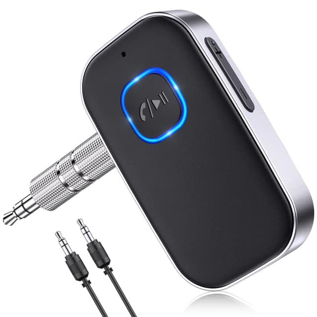Glangeh Bluetooth 5.3 Adapter Auto 🚗🎶 Upgraded Lärmminderung 3,5mm Aux Bluetooth Adapter