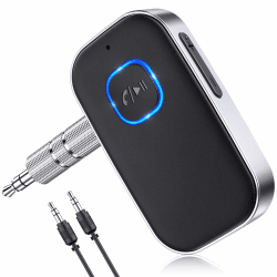 Glangeh Bluetooth 5.3 Adapter Auto 🚗🎶 Upgraded Lärmminderung 3,5mm Aux Bluetooth Adapter Angebot bei HelloDeals