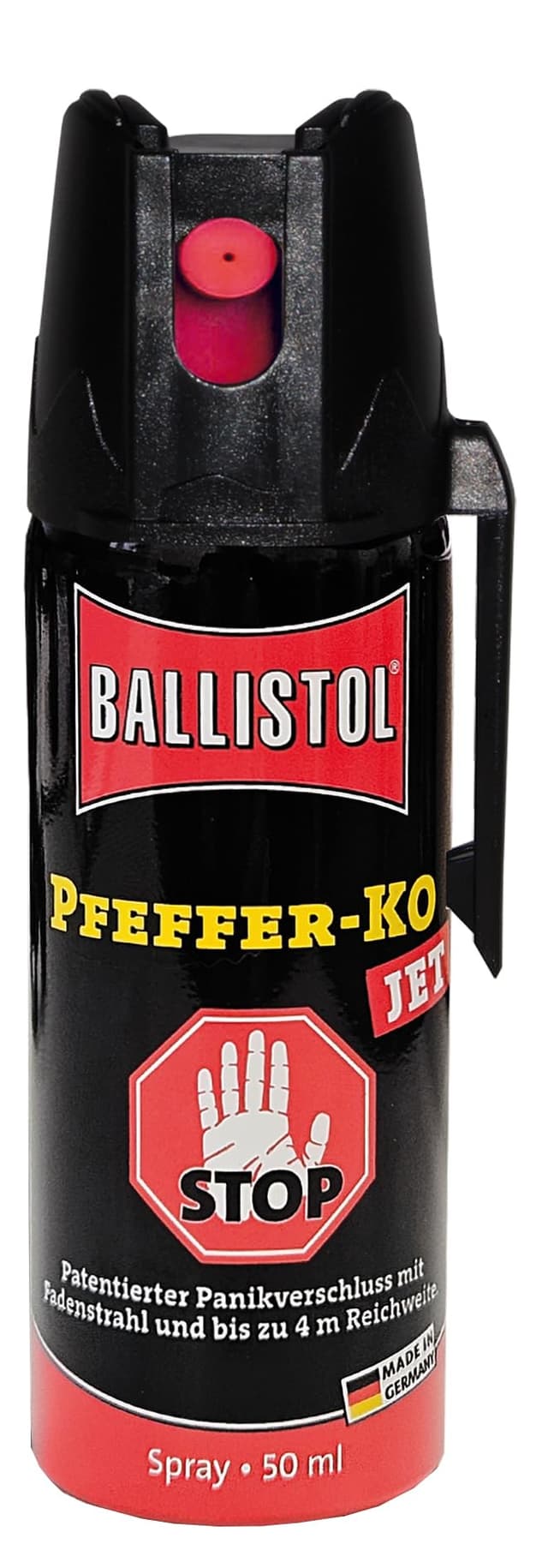 BALLISTOL 24430 Pfeffer-KO Jet 50ml Spray 🌶️ - Verteidigungsspray gegen Tiere