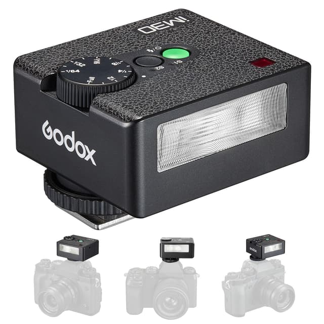 Angebot: Godox iM30 Mini Kamera Blitz,GN15 mit 7-Stufen Flash Power,CCT 6500K±200K