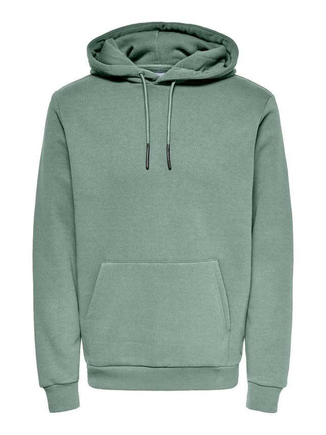 SALE: ONLY & SONS Herren Kapuzenpullover ONSCERES Sweatshirt M Pastell-grün 🛍️