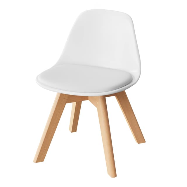 WOLTU Kinderstuhl mit Holzbeinen 🪑 Kinderzimmer Stuhl für Kinder 👶 Sitzhöhe 33 cm