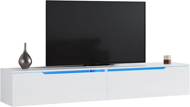 📺 SONNI TV-Schrank mit LED-Beleuchtung und Stauraum 🌟