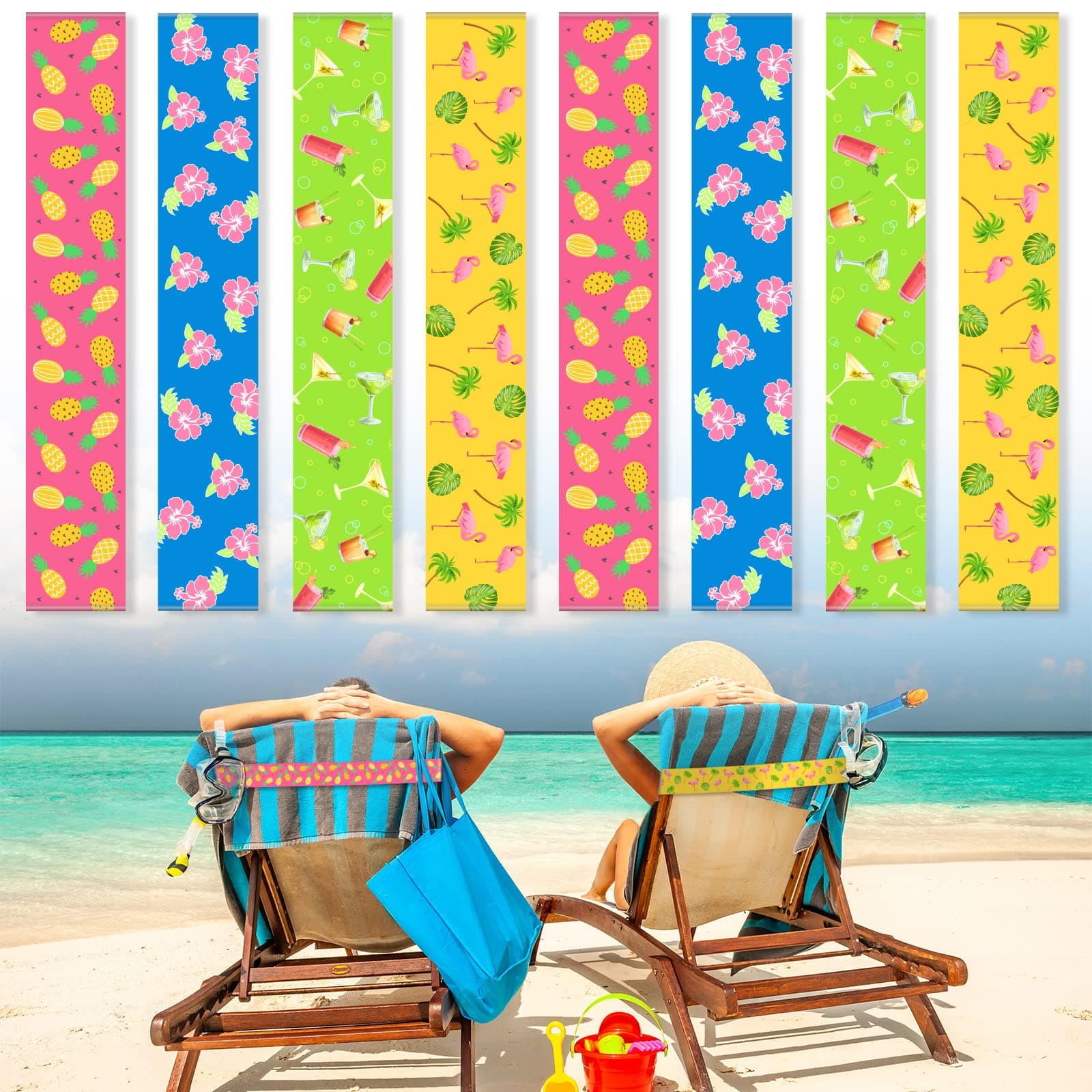 Boao Handtuchbänder für Strandkörbe & Poolstühle 🏖️