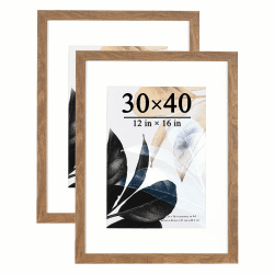 Scholartree Bilderrahmen 30x40 Holzfarbe Plexiglas 2er Set