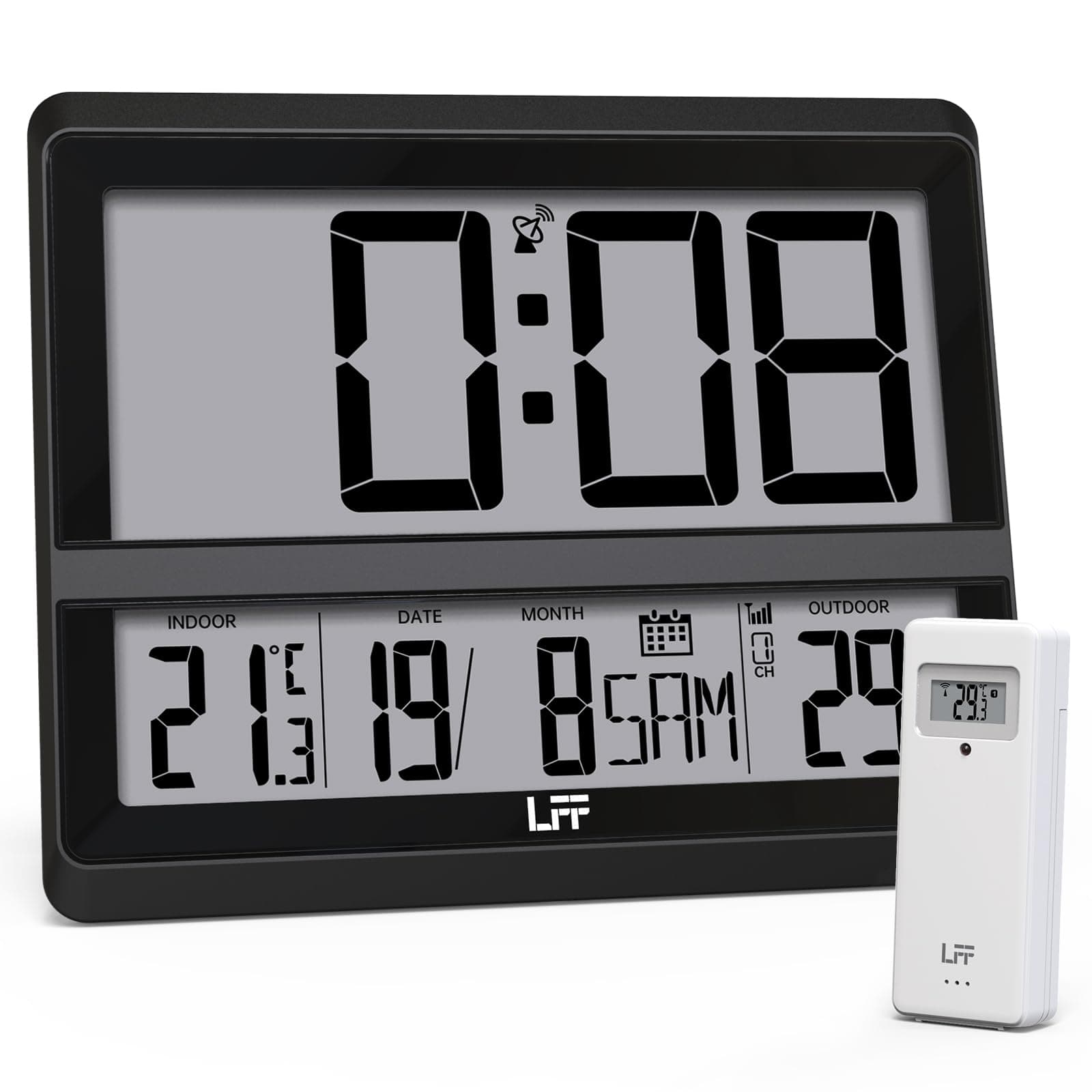 Digitale Wanduhr mit Temperatur und Datum 🕰️