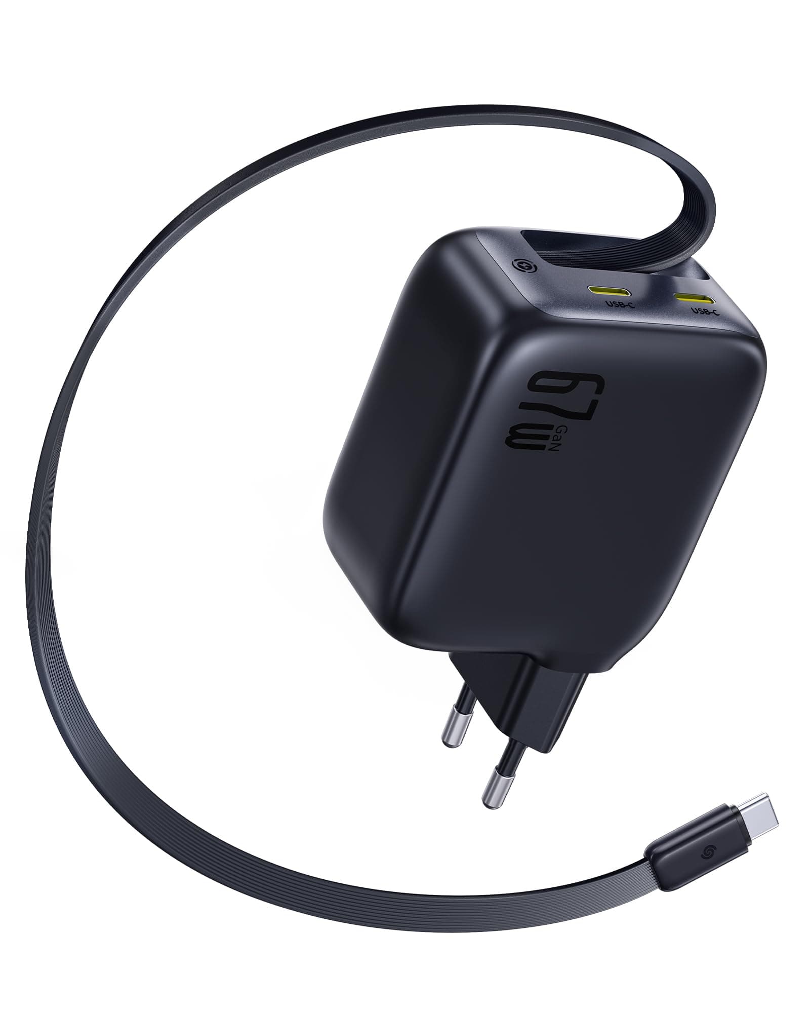 Baseus Enercore USB C Ladegerät 67W mit ausziehbarem Kabel ⚡️🔌