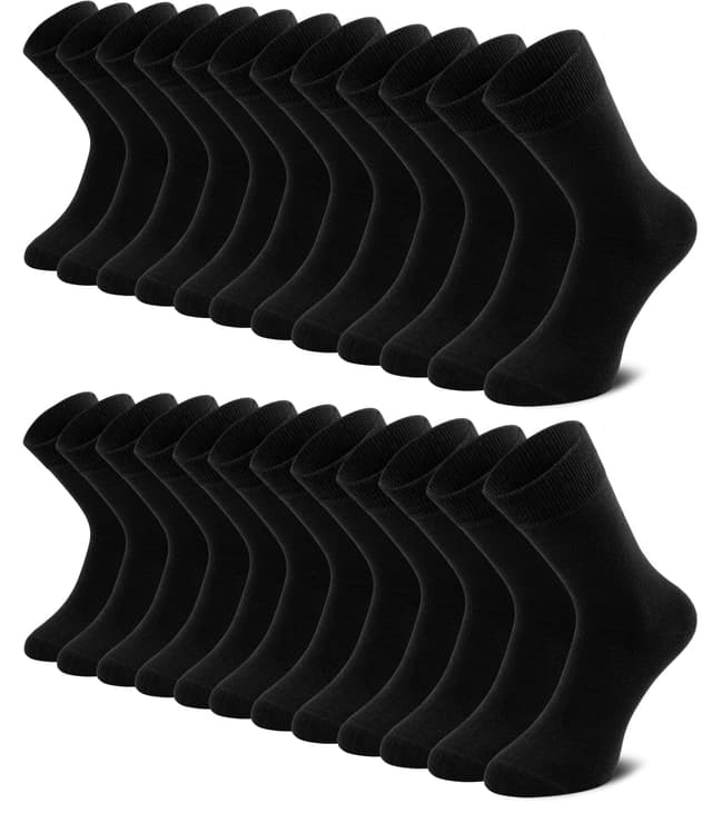 🧦 QINCAO 6/10 Paar Socken Herren Damen Baumwolle Schwarz Sport Atmungsaktiv X 10 39-42 🧦