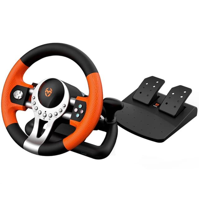 🏎️🎮 KROM K-Driver Gaming-Lenkrad mit Pedalen und Vibration - Angebot